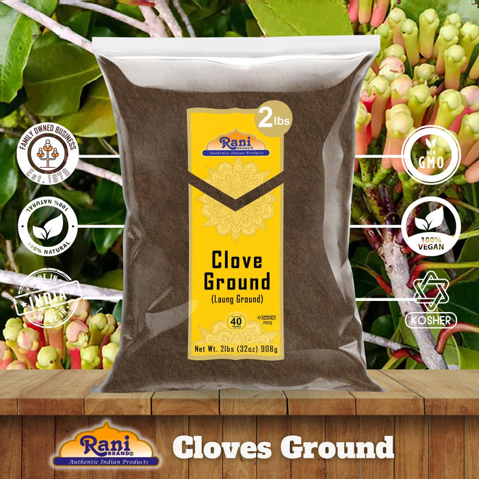 Rani Cloves Powder (Laung) Indian Spice 32oz (2lbs) 908g ~ All Natural, Gluten Friendly | Non-GMO | Kosher | Vegan | Indian Origin