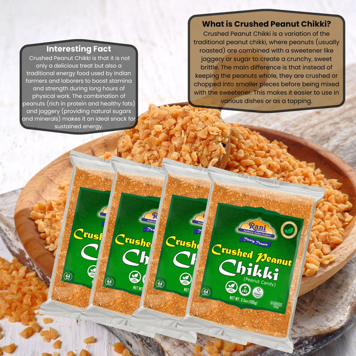 Rani Crushed Peanut Chikki (Indian Brittle Treat) {4 Available Packs}