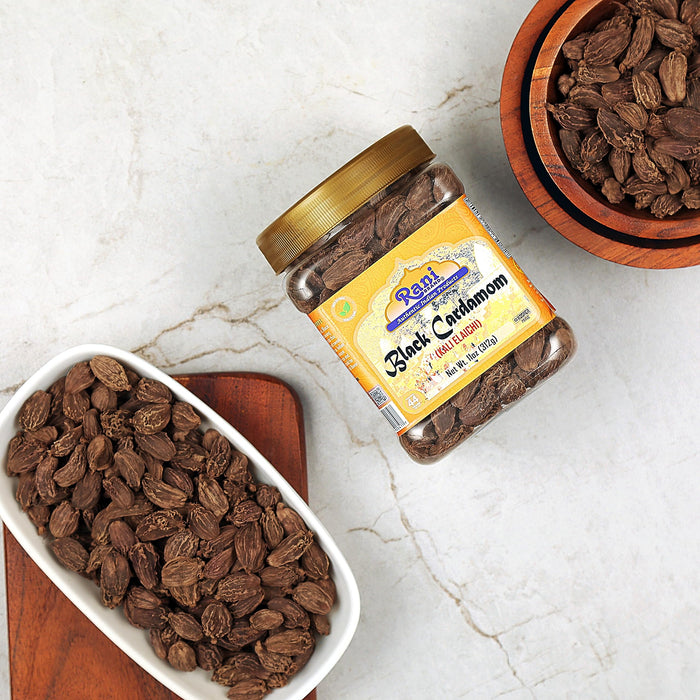 Rani Black Cardamom Pods (Kali Elachi) Whole Indian Spice 11oz (312g) PET Jar ~ Natural | Vegan | Gluten Friendly | NON-GMO | Kosher | Indian Origin