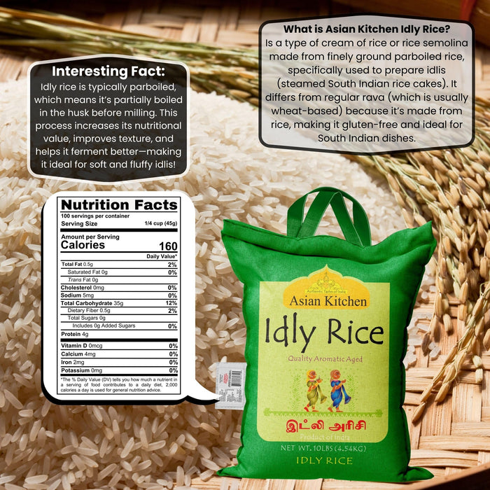 Asian Kitchen Idly (Idli) Rice {3 Sizes Available}