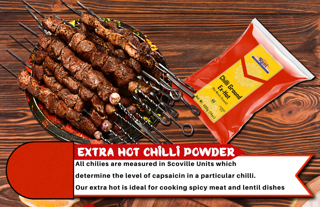 Rani Extra Hot Chilli Powder Indian Spice 14oz (400g) ~ All Natural | Salt-Free | Vegan | No Colors | Gluten Friendly | NON-GMO | Kosher