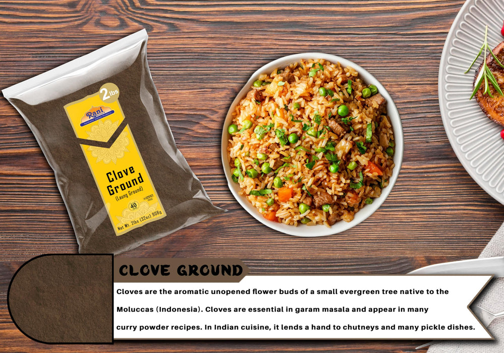 Rani Cloves Powder (Laung) Indian Spice 32oz (2lbs) 908g ~ All Natural, Gluten Friendly | Non-GMO | Kosher | Vegan | Indian Origin