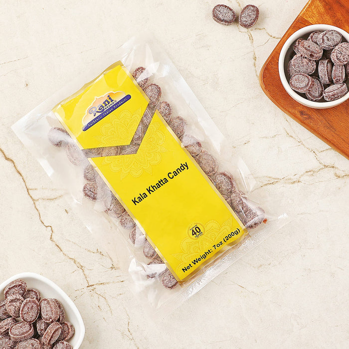 Rani Kala Khatta Candy 7oz (200g) ~ Indian Tasty Treats | Vegan | Gluten Friendly | NON-GMO | Indian Origin