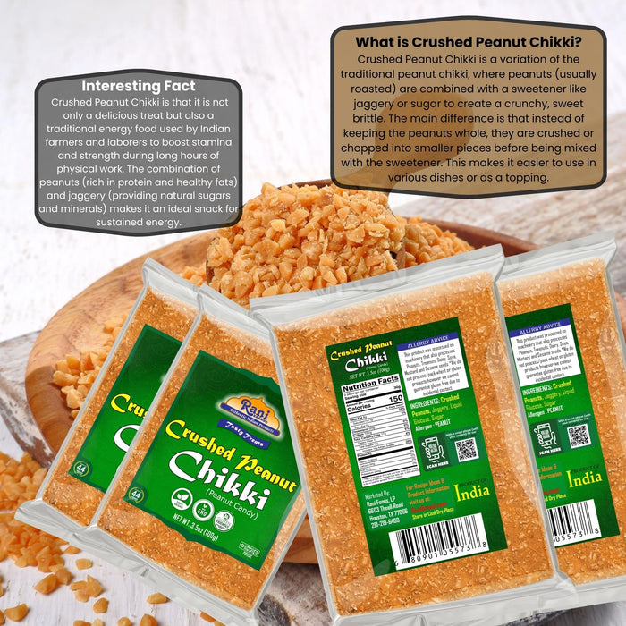 Rani Crushed Peanut Chikki (Indian Brittle Treat) {4 Available Packs}