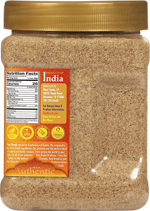 Rani Flax Seeds Powder (Alsi, Linum usitatissimum)15.8oz (450g) PET Jar | All Natural ~ Gluten Free Ingredients | Non-GMO | Kosher | Vegan | Indian Origin