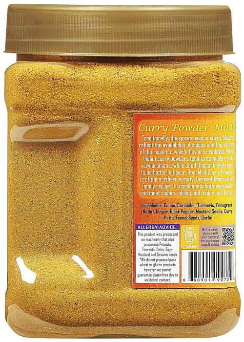 Rani Curry Powder EXTRA HOT Natural 11-Spice Blend 16oz (1lbs) 454g PET Jar ~ Salt Free | Vegan | Gluten Friendly | NON-GMO | Kosher | Indian Origin
