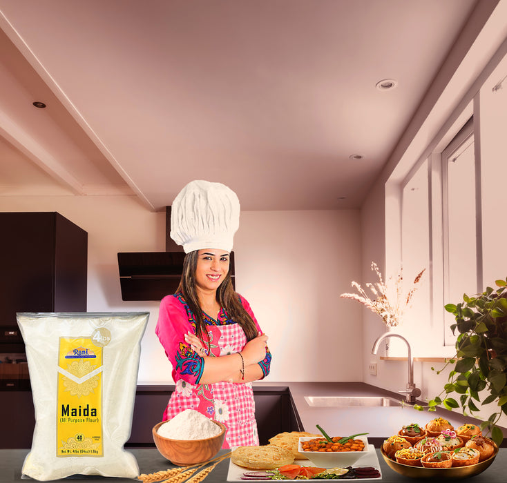 Rani Maida Flour (Indian All Purpose Flour) 64oz (4lbs) 1.81kg, Bulk ~ All Natural | Vegan | Kosher | Indian Origin