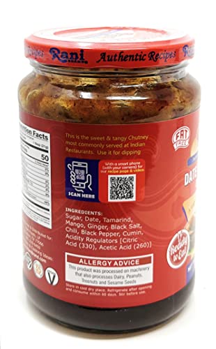 Rani Dates & Tamarind (Imli) Chutney 26.5oz (750g) Glass Jar, Ready to eat, Vegan ~ Gluten Free | NON-GMO | No Colors | Indian Origin