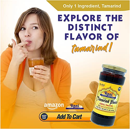 Rani Tamarind Paste Puree (Imli) 32oz (2lbs) 908g Bulk Glass Jar, No added sugar ~ All Natural | Vegan | Gluten Free | No Colors | NON-GMO | Indian Origin