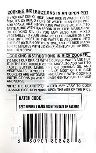Asian Kitchen Platinum Basmati Rice Aged 24 months {4 Sizes Available}