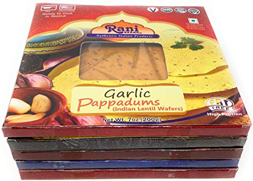 Rani Pappadums (Indian Lentil Wafer Snack) {6 Varieties Available}