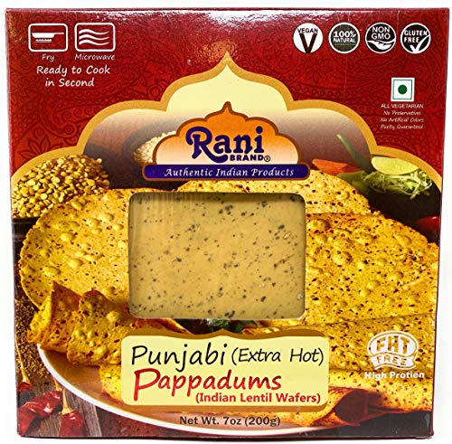 Rani Pappadums (Indian Lentil Wafer Snack) {6 Varieties Available}
