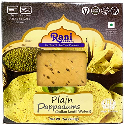 Rani Pappadums (Indian Lentil Wafer Snack) {6 Varieties Available}