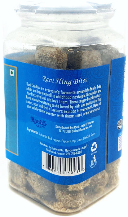 Rani Hing (Asafetida) Bites 5.25oz (150g) Vacuum Sealed, Easy Open Top, Resealable Container ~ Indian Tasty Treats | Vegan | Gluten Friendly | NON-GMO | Indian Origin