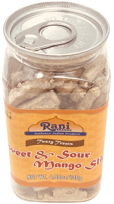 Rani Sweet & Sour Mango Slice Candy 4.55oz (130g) Vacuum Sealed, Easy Open Top, Resealable Container ~ Indian Tasty Treats | Vegan | Gluten Friendly | NON-GMO | Indian Origin (Copy)