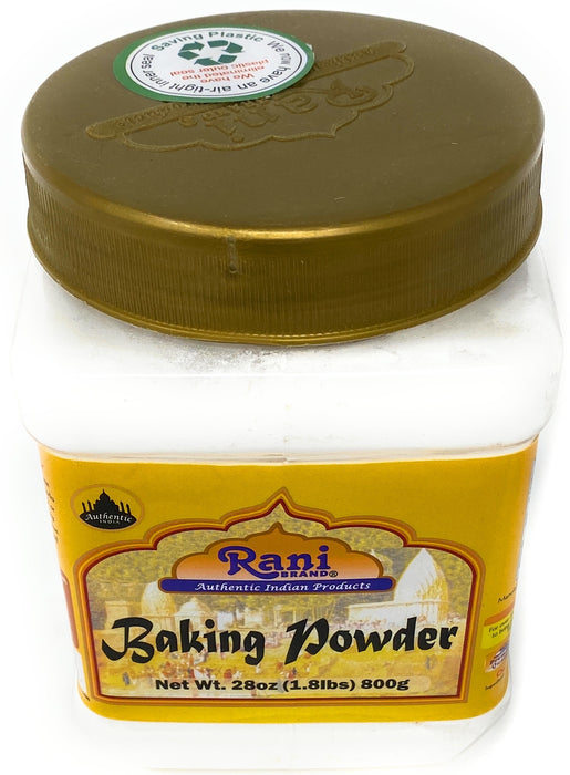 Rani Baking Powder 28oz (1.75lbs) 800g PET Jar ~ Used for cooking, NON-GMO | Indian Origin | Gluten Friendly