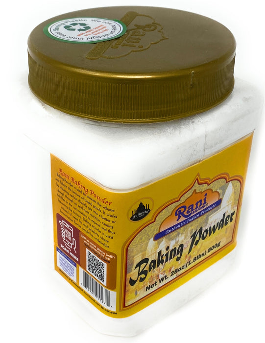 Rani Baking Powder 28oz (1.75lbs) 800g PET Jar ~ Used for cooking, NON-GMO | Indian Origin | Gluten Friendly