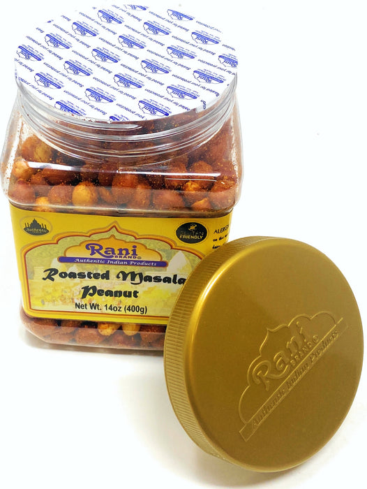 Rani Roasted Masala Peanuts 14oz (400g) PET Jar ~ Freshly Made | All Natural | Gluten Friendly | Product of USA ~ Spanish Grade Groundnut