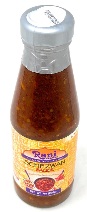 Rani Schezwan Sauce 7oz (200g) Glass Jar ~ No Colors | NON-GMO | Vegan | Gluten Free | Indian Origin (Indo-Chinese)