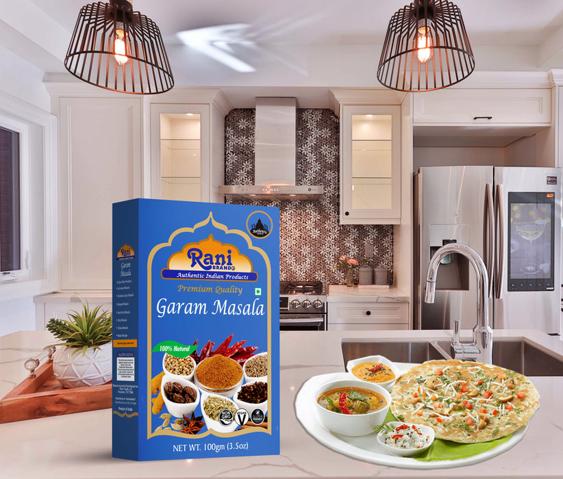 Rani Garam Masala Indian 11-Spice Blend 3.5oz (100g) ~ All Natural, Salt-Free | Vegan | No Colors | Gluten Friendly | NON-GMO | Indian Origin