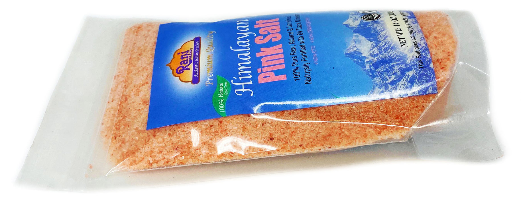 Rani Himalayan Pink Salt (84 Essential Trace Minerals) 400g (14oz) ~ All Natural | Vegan | Gluten Free | NON-GMO | Indian Origin (Resealable Pouch)