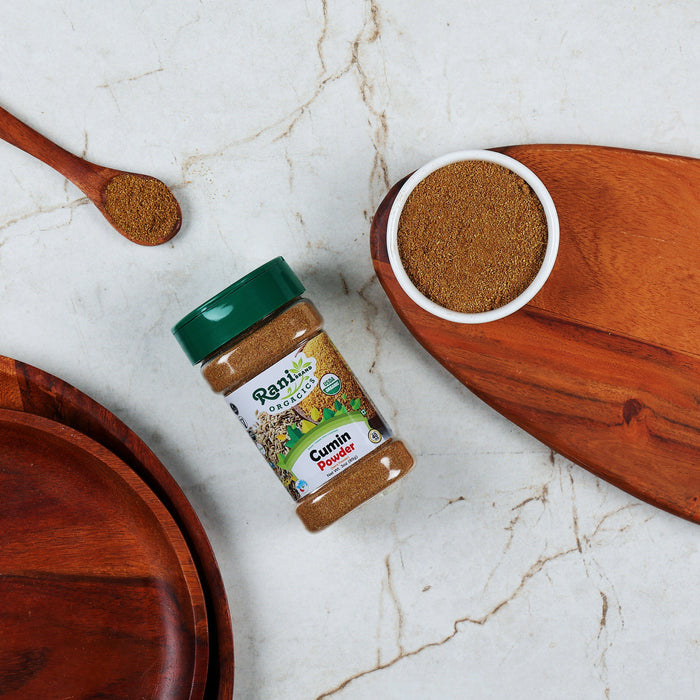 Rani Organic Cumin Powder (Jeera Powder) 3oz (85g) PET Jar ~ All Natural | Vegan | Gluten Friendly | Indian Origin | USDA Certified Organic