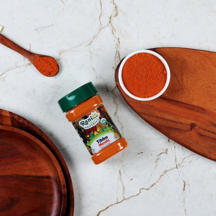 Rani Organic Tikka Masala (Marinade & Grilled Spice Blend) 6-Spice Indian Blend 3oz (85g) PET Jar ~ All Natural | USDA Certified Organic