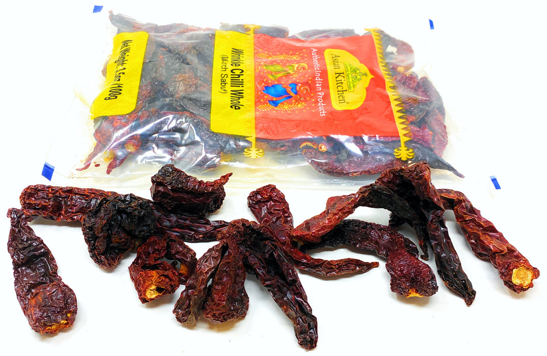 Asian Kitchen Wrinkled Chillies Whole {3 Sizes Available}