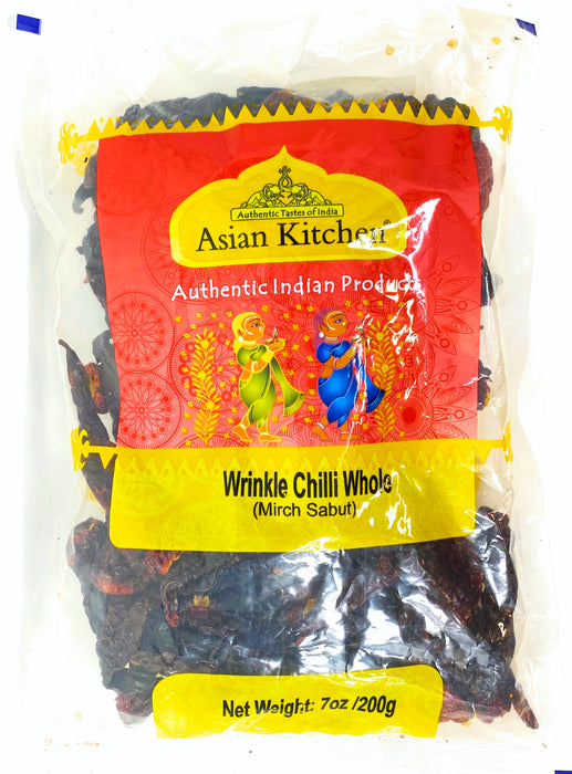 Asian Kitchen Wrinkled Chillies Whole {3 Sizes Available}