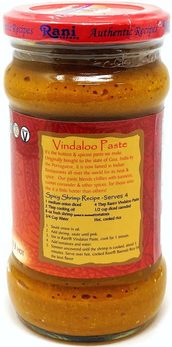 Rani Vindaloo Curry Cooking Spice Paste, Hot! 10.5oz (300g) Glass Jar, Pack of 5+1 FREE ~ No Colors | All Natural | NON-GMO | Vegan | Gluten Free