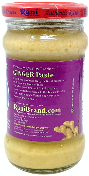 Rani Ginger Cooking Paste 10.5oz (300g) Glass Jar ~ Vegan | Gluten Free | NON-GMO | No Colors | Indian Origin