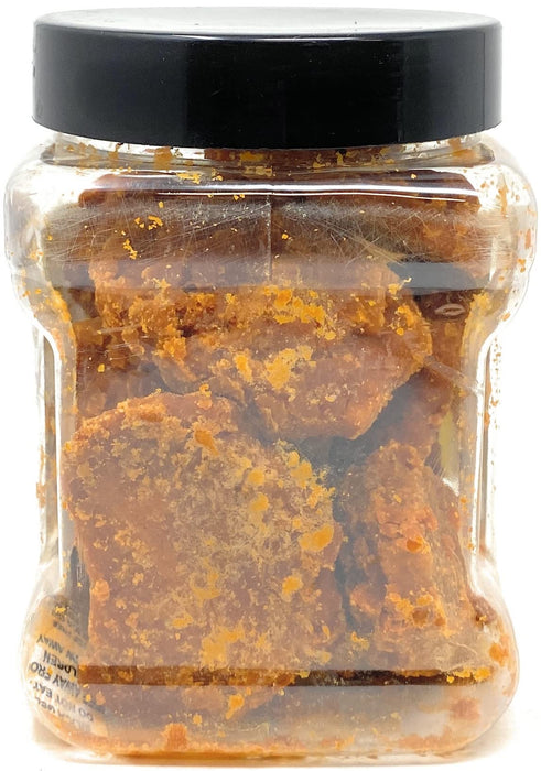 Rani Cardamom Jaggery (Gur) Indian Unrefined Raw Cane Sugar 17.5oz (1.1lbs) 500g PET Jar ~ Gluten Friendly | Vegan | NON-GMO | No Salt or fillers