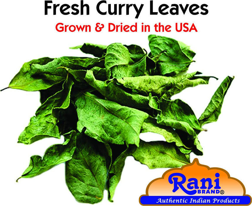 Rani Dried Curry Whole Leaves (Kari Neem Patha) 0.5oz (14g) All Natural | Vegan | Gluten Friendly | NON-GMO | Kosher | Product of USA
