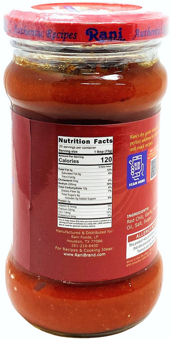 Rani Garlic Chutney 10.5oz (300g) Glass Jar, Ready to Eat, Pack of 5+1 FREE ~ All Natural | No Preservatives | Vegan | Gluten Free | NON-GMO