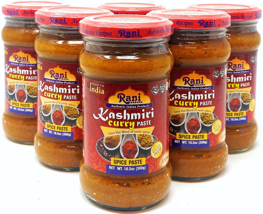 Rani Kashmiri Masala Curry Paste 10.5oz (300g) Glass Jar, Pack of 5+1 FREE ~ All Natural | NON-GMO | Vegan | Gluten Free | Indian Origin