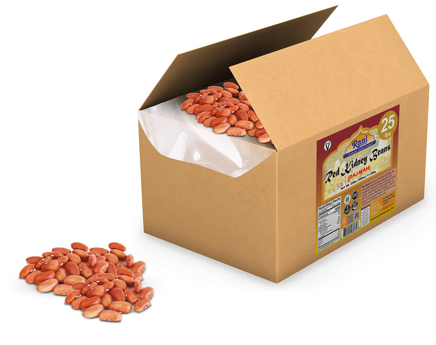 Rani Red Kidney Beans, Light 400oz (25lbs) 11.36kg Bulk Box ~ All Natural | Vegan | Gluten Friendly | NON-GMO | Raj Mah