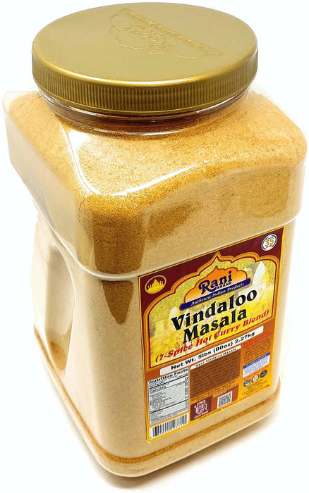 Rani Vindaloo Curry Masala Natural Indian Spice Blend 80oz (5lbs) 2.27kg Bulk PET Jar ~ Salt Free | Vegan | Gluten Friendly| NON-GMO | No colors | Indian Origin