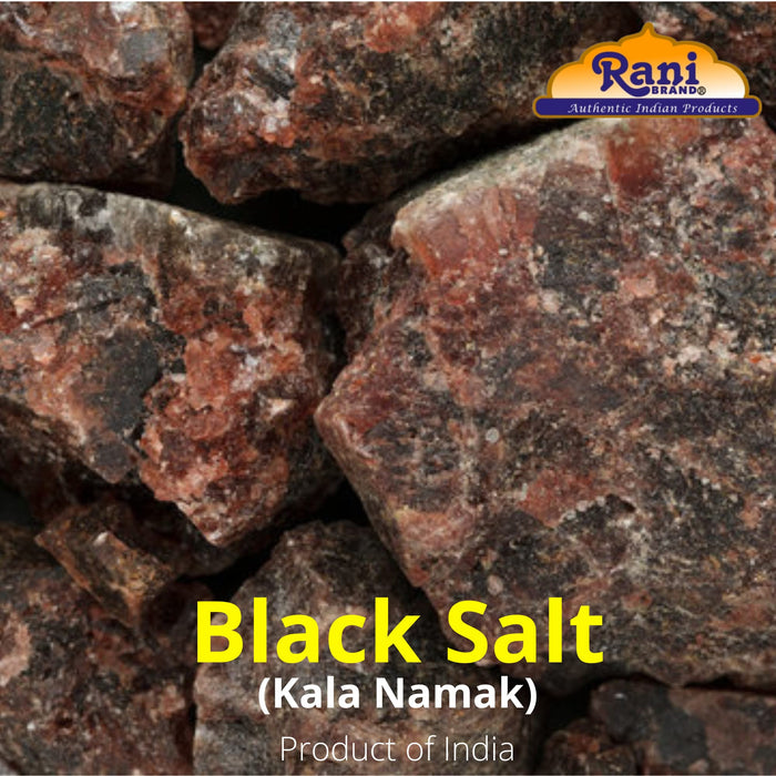 Rani Black Salt Raw Whole (Kala Namak) Mineral 32oz (2lbs) 908g PET Jar~Unrefined Pure and Natural | Vegan | Gluten Friendly | NON-GMO | Indian Origin