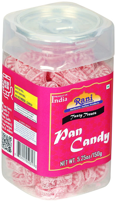 Rani Pan Candy 5.25oz (150g) Vacuum Sealed, Easy Open Top, Resealable Container ~ Indian Tasty Treats | Vegan | Gluten Friendly | NON-GMO | Indian Origin