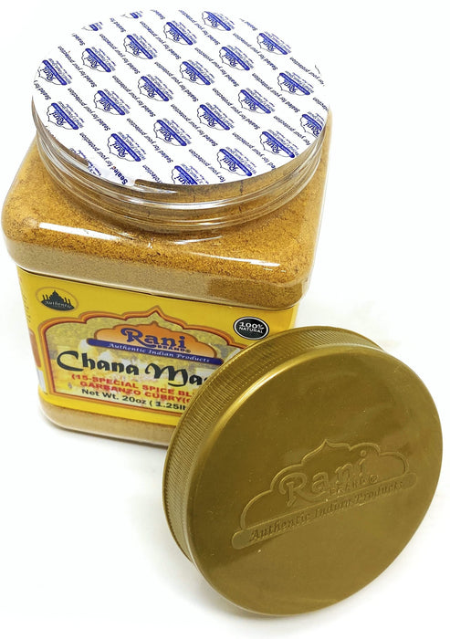 Rani Chana Masala (Garbanzo Curry 15-Spice Blend) 20oz (1.25lbs) 567g PET Jar ~ All Natural | Vegan | No Colors | Gluten Friendly | NON-GMO | Indian Origin