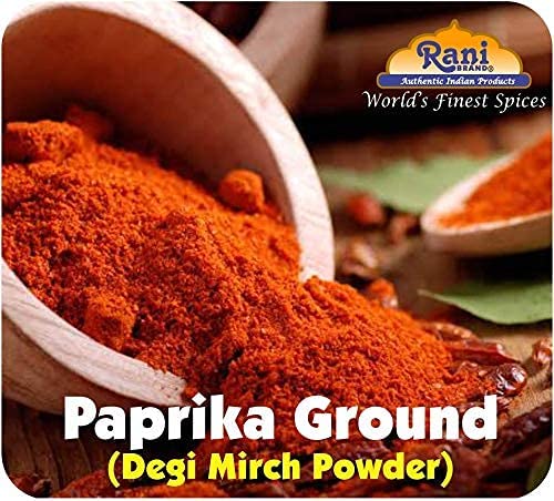 Rani Paprika (Deggi Mirch, Low Heat) Spice Powder, Ground 16oz (1lb) 454g PET Jar ~ All Natural, Salt-Free | Vegan | No Colors | Gluten Friendly | NON-GMO | Kosher | Indian Origin