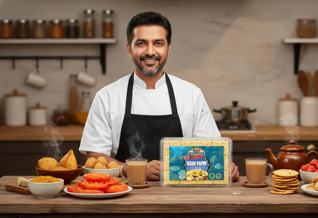 Rani Soan Papdi 8.7oz (250g) PET Jar, Traditional Indian Sweets, Ready to eat ~ All Natural | Non-GMO | Kosher | Indian Origin