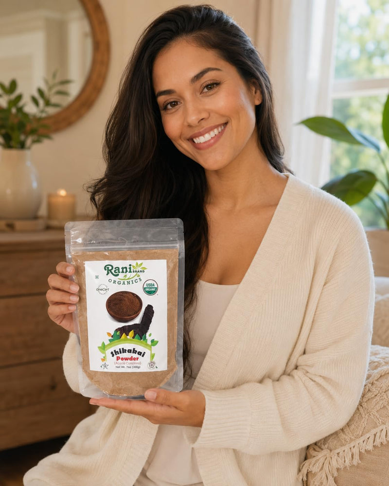Rani Organic Shikakai Powder (Acacia Concinna) 7oz (200g) ~ All Natural | Vegan | Gluten Friendly | NON-GMO | Indian Origin | USDA Certified Organic