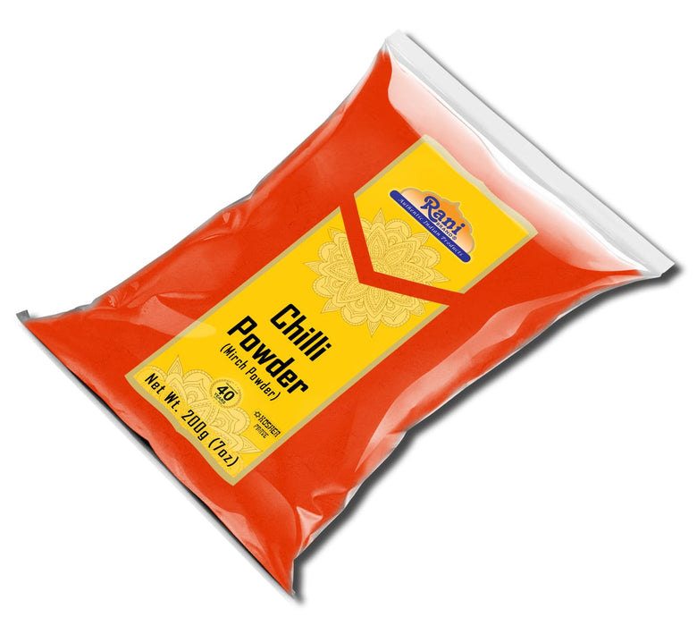 Rani Chilli Powder (Mirchi) Ground Indian Spice 7oz (200g) ~ All Natural, Salt-Free | Vegan | No Colors | Gluten Friendly | NON-GMO | Kosher | Indian Origin