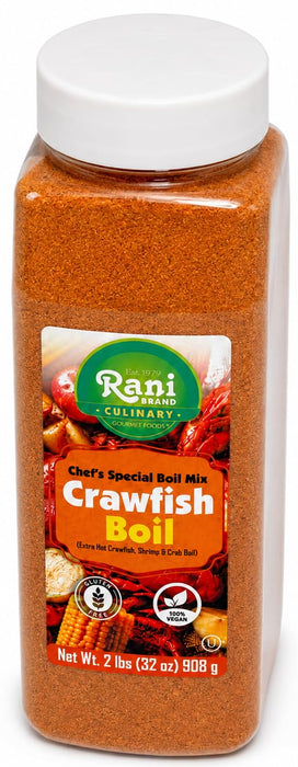 Rani Crawfish Boil (Extra Hot Crawfish, Shrimp & Crab Boil) 32oz (2lbs) 908g PET Jar ~ Gluten Free | NON-GMO | Kosher | Vegan | Product of USA