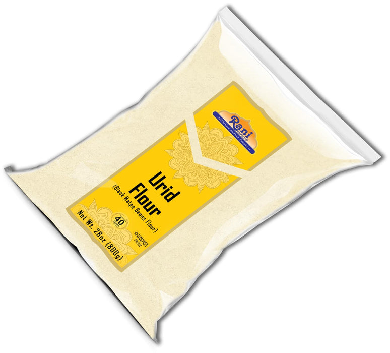 Rani Urid/Urad Flour (Black Matpe Beans Flour) 28oz (1.75lbs) 800g ~ All Natural | Vegan | Gluten Friendly | NON-GMO | Kosher | Indian Origin