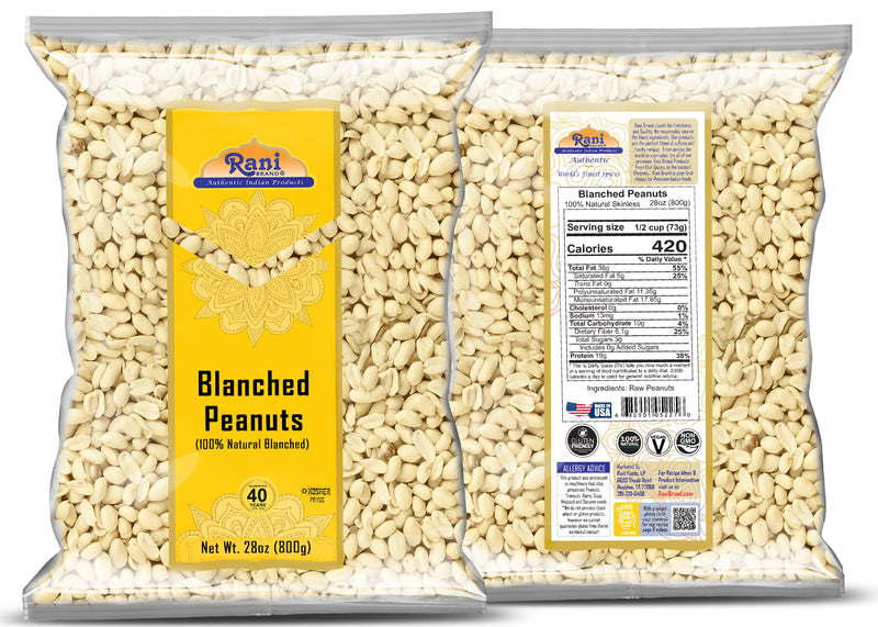 Rani Blanched Peanuts {4 Sizes Available}