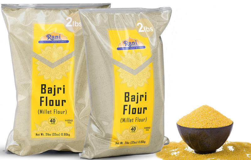 Rani Bajri Millet Flour (Pearl Millet) 32oz (2lbs) 908g ~ All Natural | Vegan | Gluten Friendly | NON-GMO | Kosher | Indian Origin