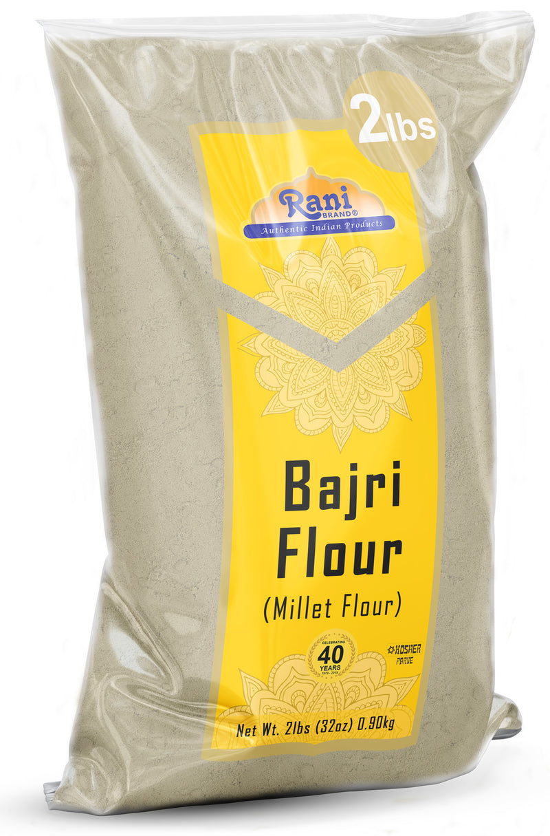 Rani Bajri Millet Flour (Pearl Millet) 32oz (2lbs) 908g ~ All Natural | Vegan | Gluten Friendly | NON-GMO | Kosher | Indian Origin