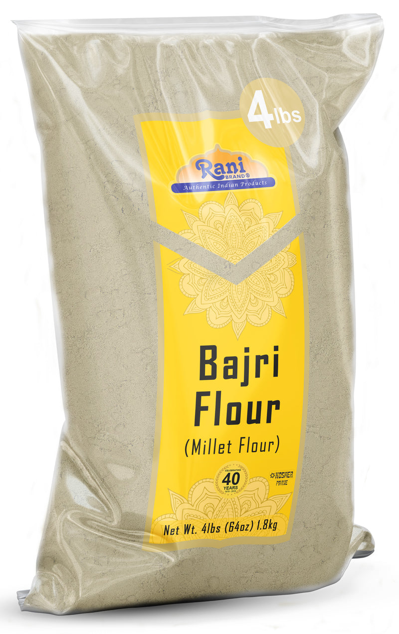Rani Bajri Millet Flour (Pearl Millet) 64oz (4lbs) 1.81kg Bulk ~ All Natural | Vegan | Gluten Friendly | NON-GMO | Kosher | Indian Origin